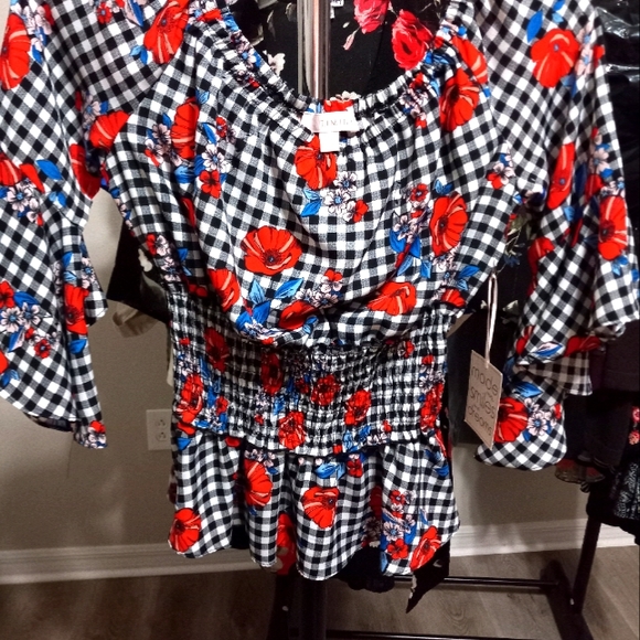 🔥 Clearance Women floral blouse - Picture 3 of 5